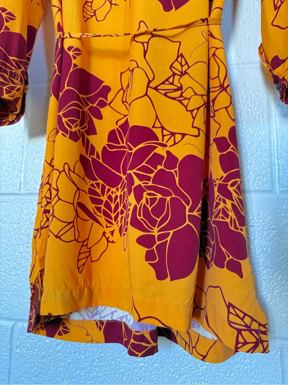 Makanani Dress Simply Sisters by Lola Miller Woven Bamboo Aloha Wear Hilo Sz S - Picture 5 of 12